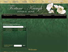 Tablet Screenshot of fortunekeoughfuneralhome.com